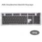 104+4 Backlit ABS Doubleshot Keycaps OEM Profile DIY Colorway for Mechanical Gaming Keyboard ANSI / ISO Layout